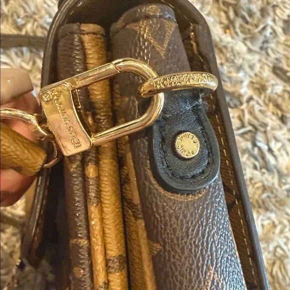 LV Brown Designer Monogram Crossbody Bag - Picture 13 of 13